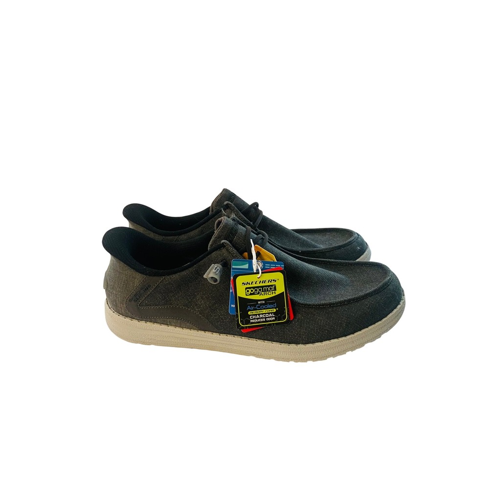 NWT Skechers Slip-ins Relaxed Fit Parson Ralven Charcoal Grey SZ 11.5 extra wide